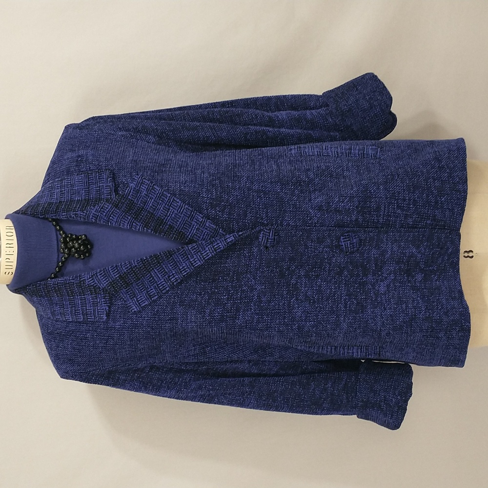 Purple Artist Handwoven Silk Jacket Designer Bibi Stein Weaver USA Made SeeMeas